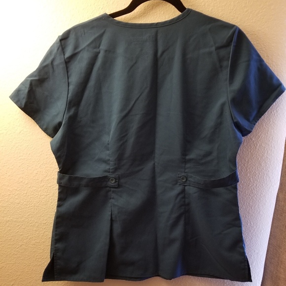 Like New! Grey's Anatomy Mock Wrap Scrub Top - Picture 3 of 7